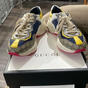 Gucci GG Rhyton 'Beige White Yellow' 619891-99WF0-4370